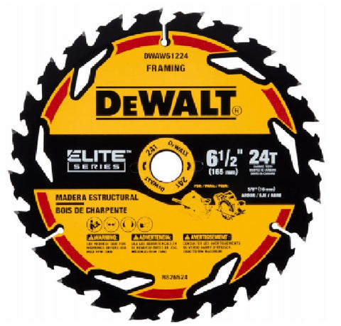 DeWalt 6.5" 24T Circ Saw Blade