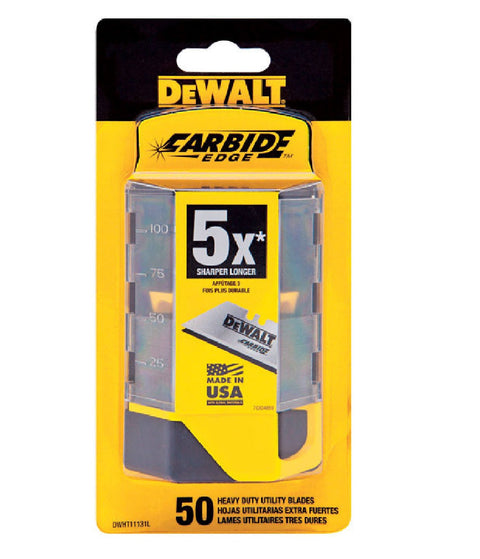 DeWalt Carbide Utility Blade, 50/Pack