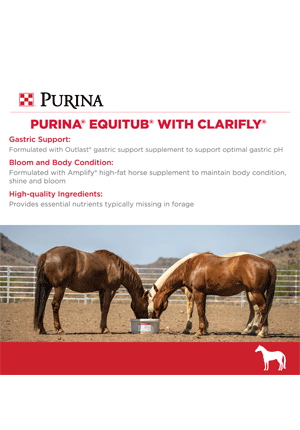 Purina® EquiTub™ with ClariFly® Premium Self-fed Supplement for Horses, 125 lb