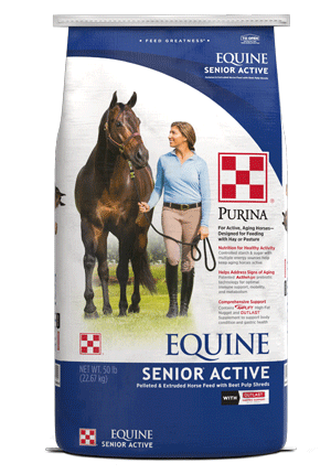 Purina Equine Senior Active Horse Feed 50 lb bag