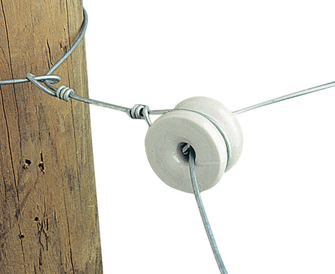 Gallagher Porcelain Donut Insulator, 3.5 in.