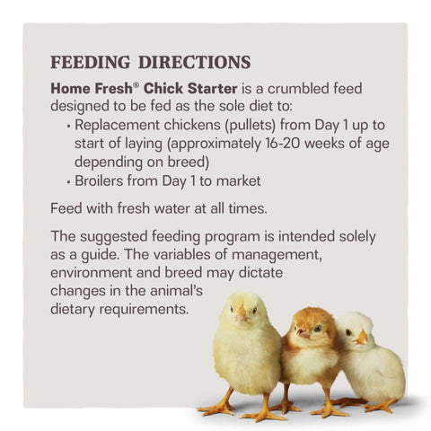 Home Fresh® Chick Starter Grower Poultry Crumble Feed, 50 lb