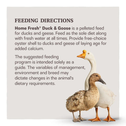 Home Fresh® Fresh Duck & Goose Poultry Pellets Feed, 50 lb