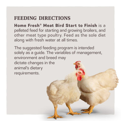 Home Fresh® Meat Bird Start to Finish Poultry Pellet Feed, 50 lb