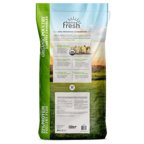Home Fresh® Organic Starter Poultry Crumble Feed, 40 lb