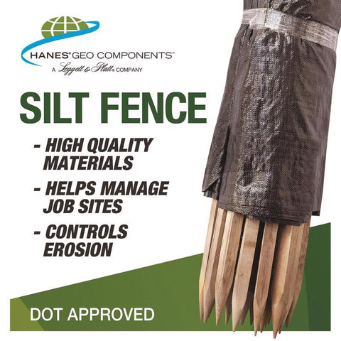 Hanes Poly Silt Fence, 2' x 100'