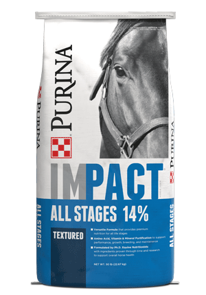 Purina® Impact® All Stages 14% Textured Horse Feed, 50 lb