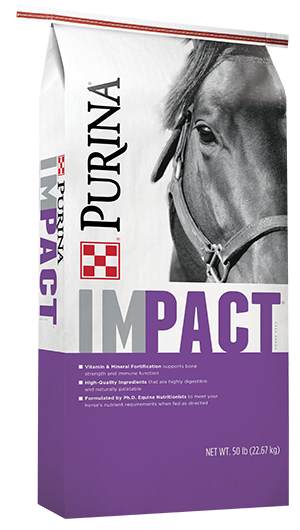 Purina Impact Sport Horse 14% Textured Horse Feed 50 lb bag