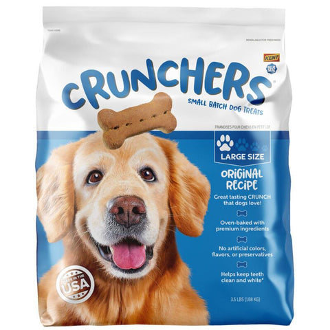 Crunchers Original Recipe Large Dog Treat, 3.5 lb