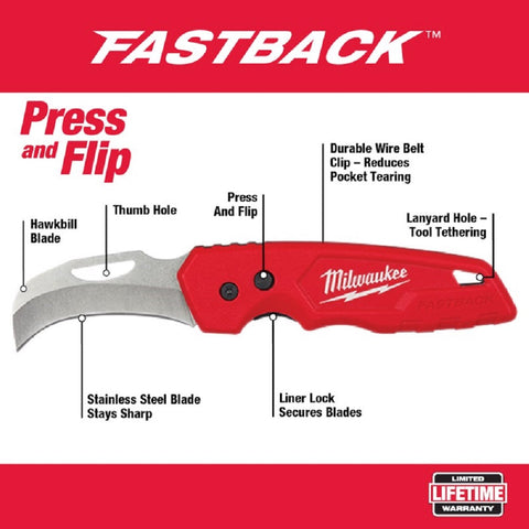 Milwaukee Hawkbill Fold Knife