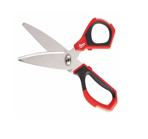 Milwaukee Jobsite Straight Scissors, 9 inch