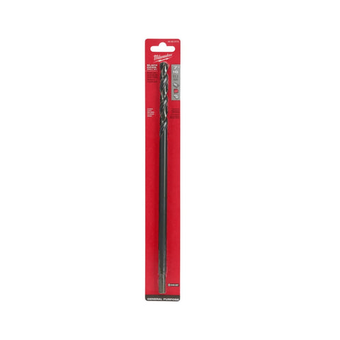 Milwaukee Aircraft Length Drill Bit, Black Oxide, 7/16" Dia x 12" L