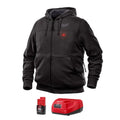 Milwaukee M12 Unisex Full-Zip Heated Hoodie Kit, Black