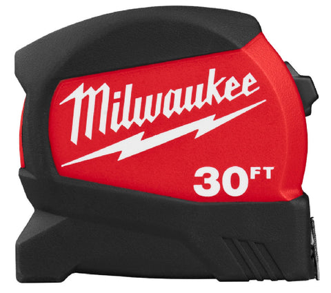 Milwaukee Compact Wide Blade Tape Measure, 30 ft. x 1.2 in