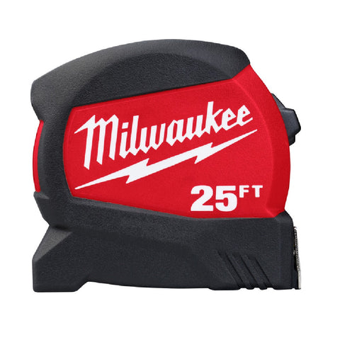 Milwaukee Compact Wide Blade Tape Measure, 25 Feet