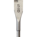 Milwaukee Flat Boring Bit, Carbon Steel, 4-1/2" L x 5/8" Dia