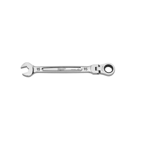Milwaukee Flex Head Combination Wrench, Chrome