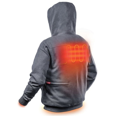 Milwaukee M12 Unisex Full-Zip Heated Hoodie Kit, Grey