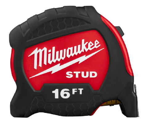 Milwaukee Gen II STUD Tape Measure, 16 ft. x 1.3 in