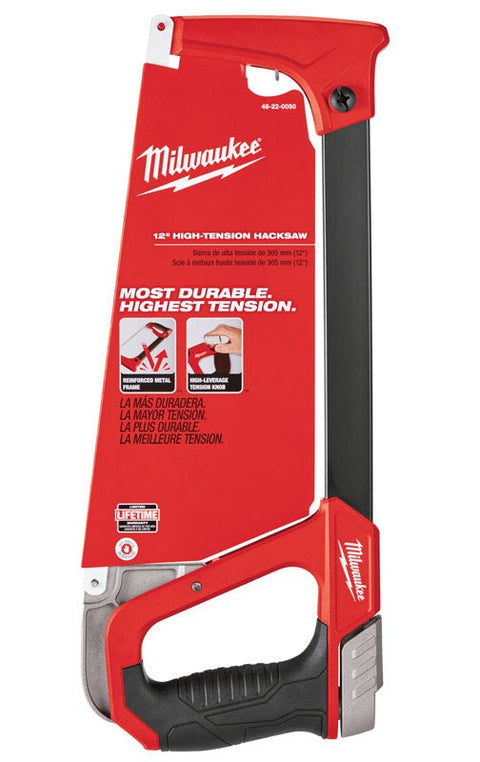 Milwaukee High Tension Hacksaw with Overmolded Handle
