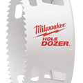 Milwaukee Hole Dozer Hole Saw, Bi-Metal, 1-3/4" L x 4-1/8" Dia