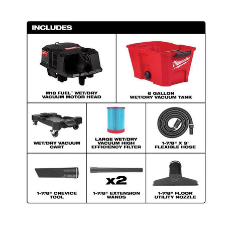 Milwaukee M18 Fuel Cordless Wet/Dry Vacuum