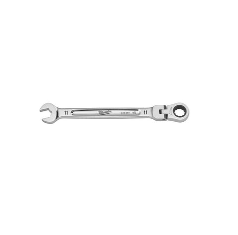Milwaukee Metric Flex Head Combination Wrench, Chrome Vanadium Steel