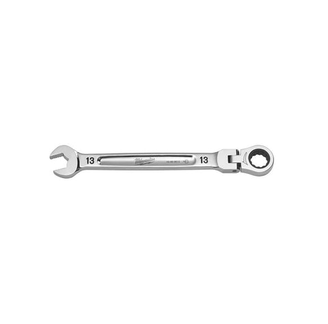 Milwaukee Metric Flex Head Combination Wrench, Chrome Vanadium Steel