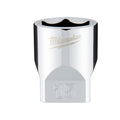 Milwaukee Metric Socket, 15 mm Socket, 1/4 in Drive