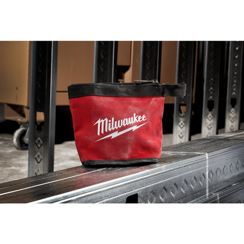 Milwaukee Multi-Size Zipper Pouch, Canvas, Red