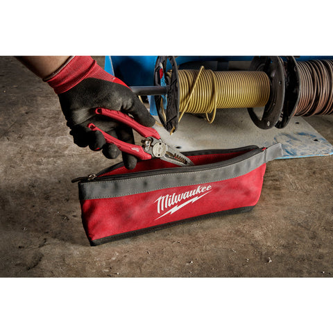 Milwaukee Multi-Size Zipper Pouch, Canvas, Red