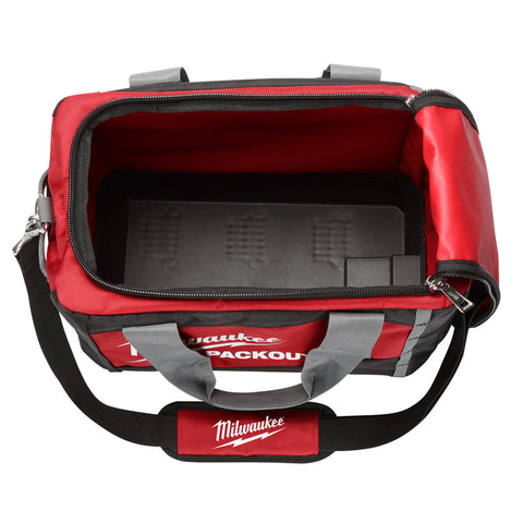 Milwaukee PACKOUT Tool Bag, Ballistic Nylon, Black/Red
