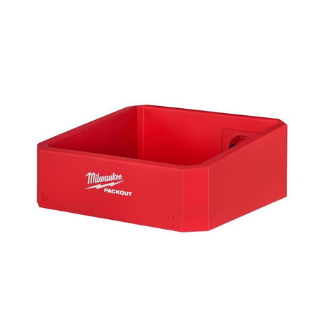 Milwaukee Packout Shelf Bin, 3.6 Inch, Red