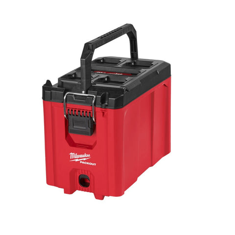 Milwaukee Packout Tool Box, Compact, Black/Red