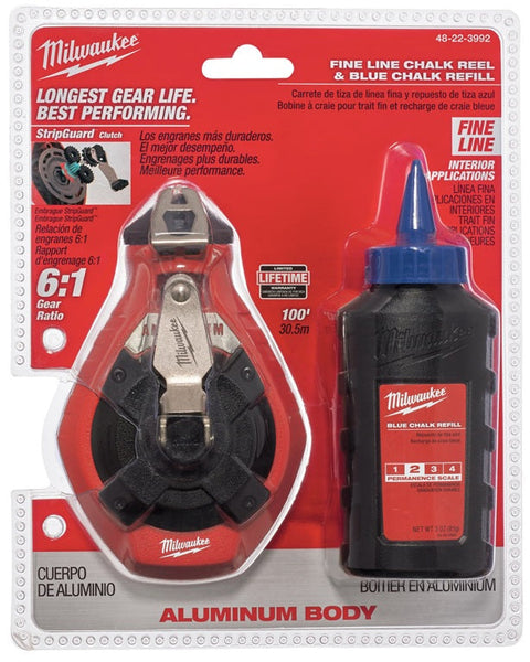 Milwaukee Precision Line Kit With Blue Chalk, 100' L