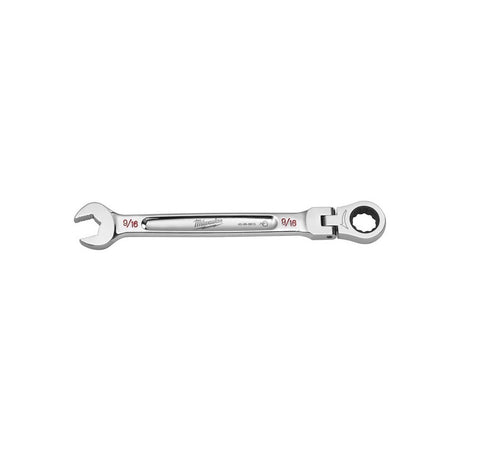 Milwaukee SAE Flex Head Combination Wrench, Chrome Vanadium Steel