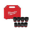 Milwaukee Shockwave Impact Duty Socket Set, Steel, 3/4 inch
