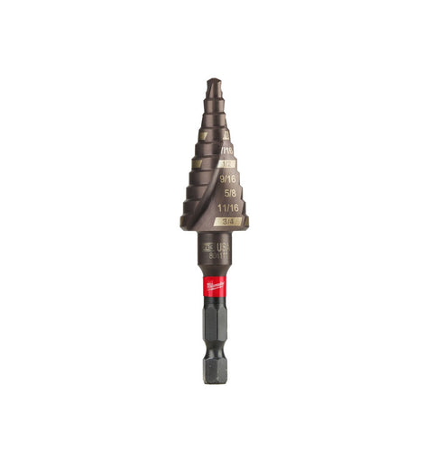Milwaukee Shockwave Impact Step Drill Bit, #3, 3.28" L