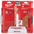Milwaukee Shockwave Titanium Hex Drill Bit Set, 15 Piece