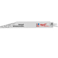 Milwaukee 8 TPI Sawzall Reciprocating Saw Blade, 9"