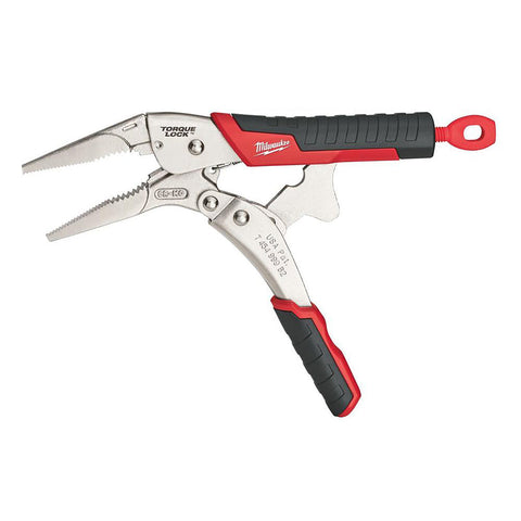 Milwaukee Torque Lock Long Nose Pliers, 9 Inch
