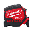 Milwaukee Wide Blade Tape Measure, 25 Feet x 1.3 Inch