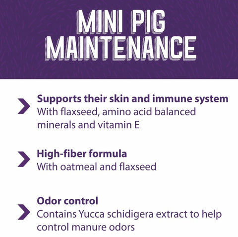Mazuri® Mini Pig Mature Maintenance Food, 25 lb