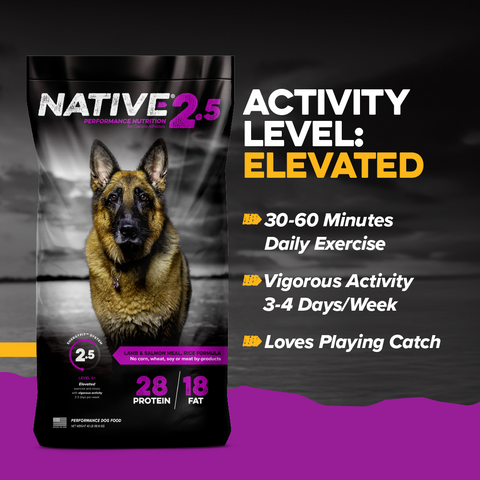 Native® Level 2.5 Dog Food, 40 lb
