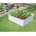 NuVue Raised Garden Bed, White, 4' x 4'