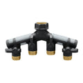 Orbit 4-Way Hose Manifold with Shutoffs