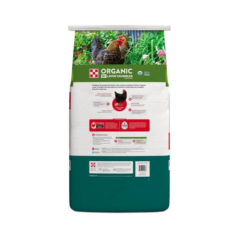 Purina® Organic Layer Crumbles Chicken Feed, 35 lb – view 2