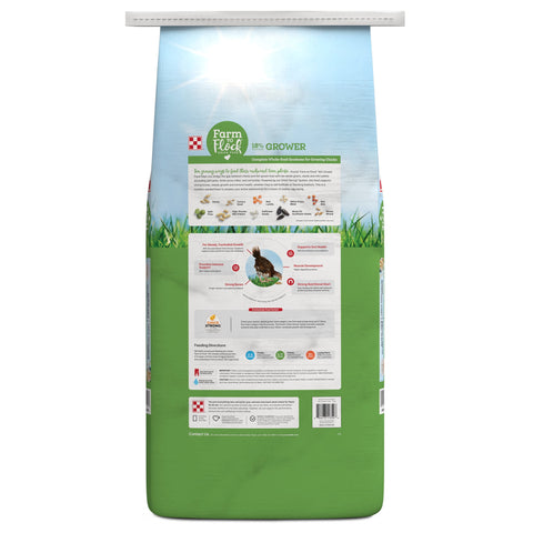 Purina® Farm to Flock™ 18% Grower Chick Food, 25 lb – view 2