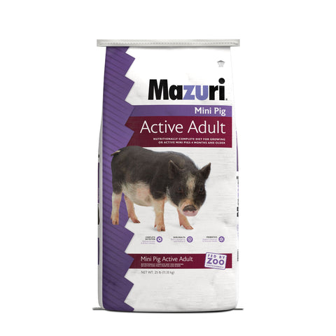 Mazuri® Mini Pig Active Adult, 25 lb