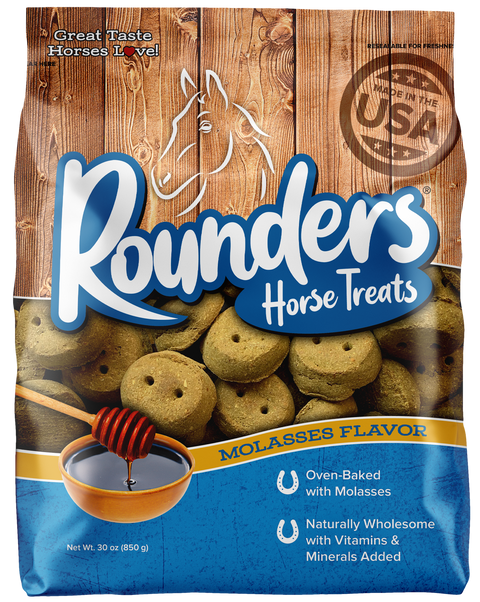 Blue Seal® Rounders Molasses Flavored Horse Treat, 30 Oz